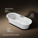 KOHLER K-29330-0B7 Volute 70-7/8" x 30-3/8" freestanding bath with base
