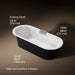 KOHLER K-29330-P5 Volute 70-7/8" x 30-3/8" freestanding bath with base