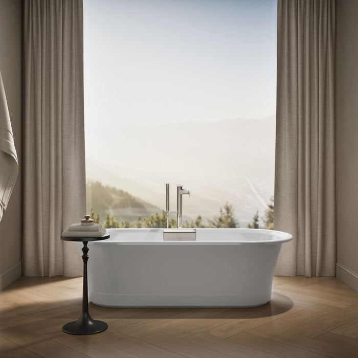KOHLER K-29330-0 Volute 70-7/8" x 30-3/8" freestanding bath with base