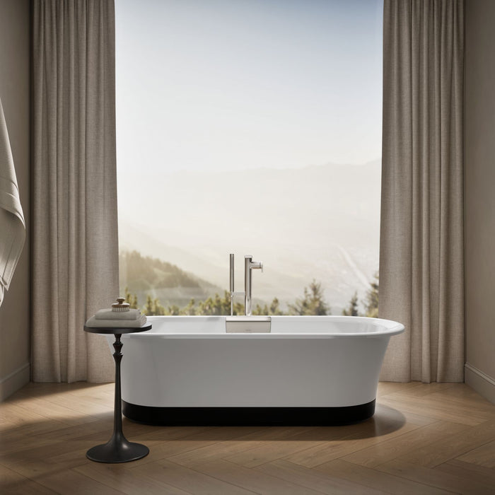 KOHLER K-29330-0B7 Volute 70-7/8" x 30-3/8" freestanding bath with base