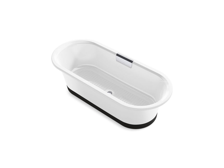 KOHLER K-29330-0B7 Volute 70-7/8" x 30-3/8" freestanding bath with base