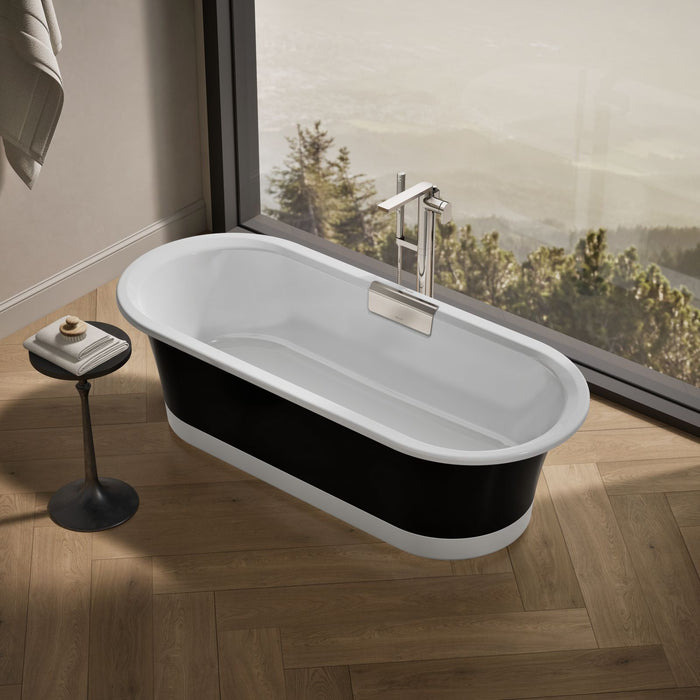 KOHLER K-29330-P5B0 Volute 70-7/8" x 30-3/8" freestanding bath with base