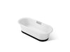 KOHLER K-29330-0B7 Volute 70-7/8" x 30-3/8" freestanding bath with base
