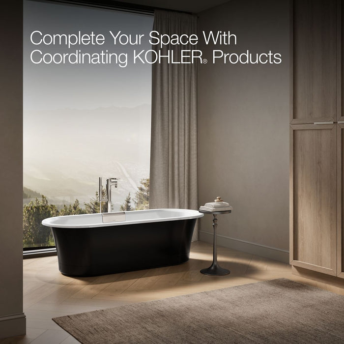 KOHLER K-29330-P5 Volute 70-7/8" x 30-3/8" freestanding bath with base