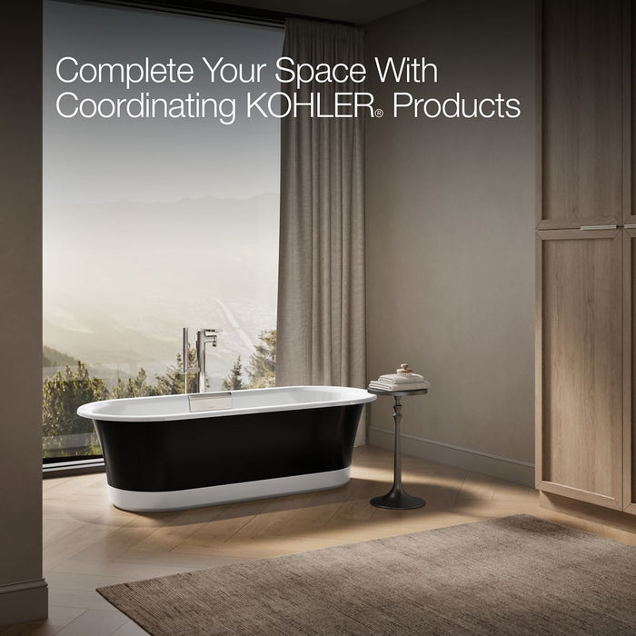 KOHLER K-29330-P5B0 Volute 70-7/8" x 30-3/8" freestanding bath with base