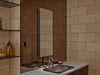 KOHLER K-2938-PG Catalan 15" W x 36-1/8" H aluminum single-door medicine cabinet with 170 degree hinge