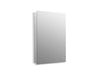KOHLER K-2943-PG Catalan 24-1/8" W x 36-1/8" H aluminum single-door medicine cabinet with 170 degree hinge, satin...