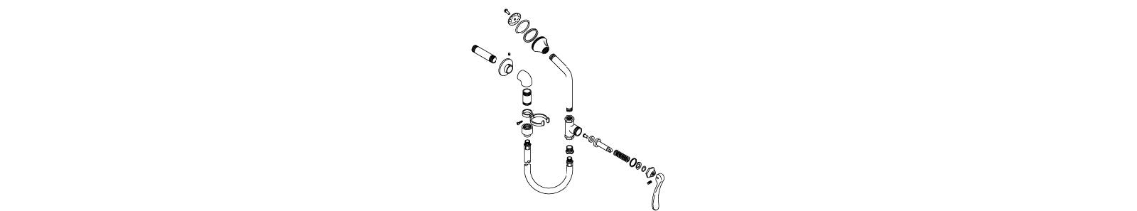 KOHLER K-29610-CP Pan Wshr Spray/Hook