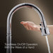 Kohler Artifacts Touchless pull-down kitchen sink faucet with KOHLER Konnect and three-function sprayhead