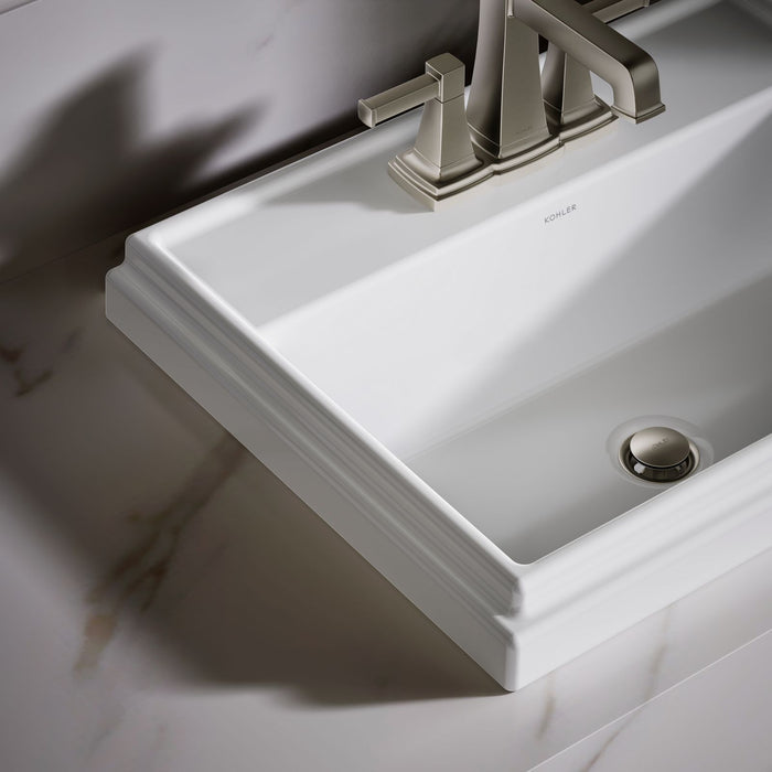 KOHLER K-2991-4 Tresham 21-3/4" rectangular drop-in bathroom sink