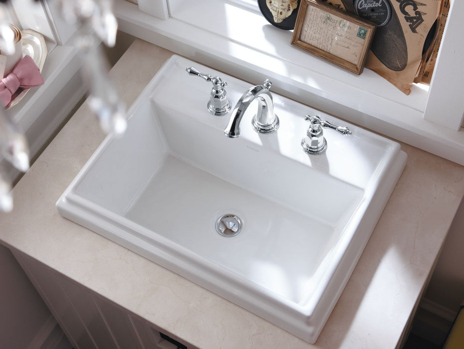 KOHLER K-2991-8 Tresham 21-3/4" rectangular drop-in bathroom sink