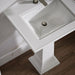 KOHLER K-29999-1 Memoirs 25" pedestal/console table bathroom sink, white - view 3