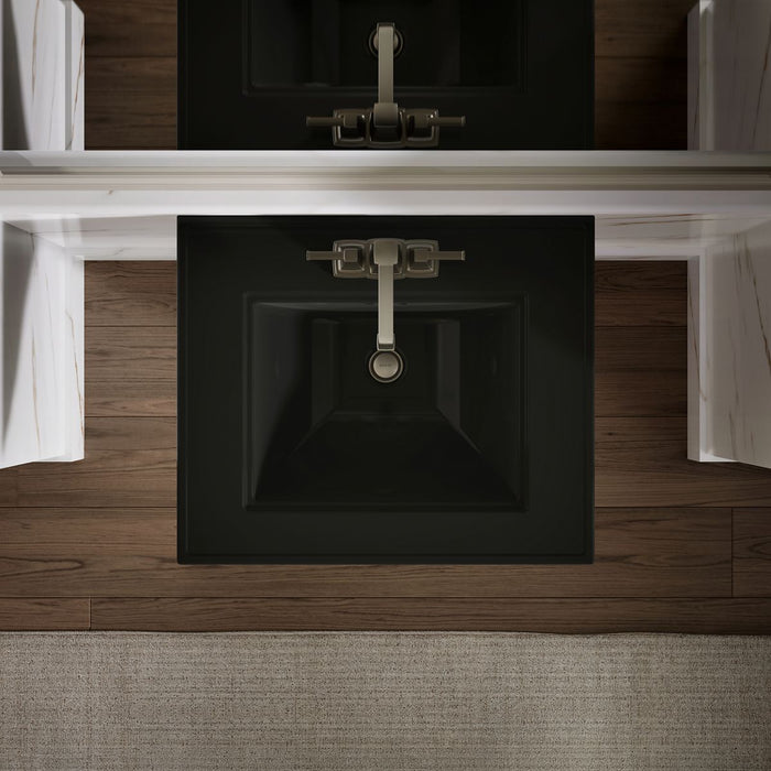 KOHLER K-29999-4 Memoirs 25" pedestal/console table bathroom sink, black black - view 3