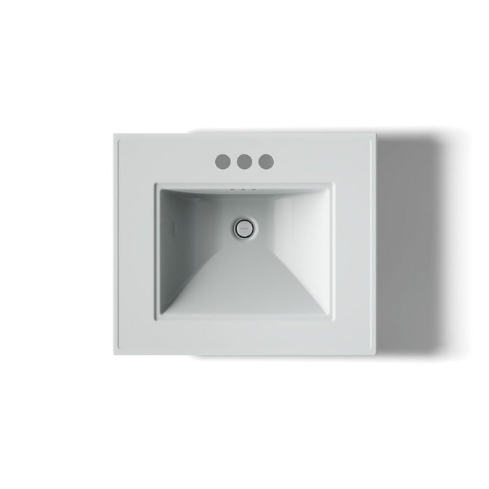 KOHLER K-29999-4 Memoirs 25" pedestal/console table bathroom sink, ice grey - view 5