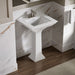 KOHLER K-29999-4 Memoirs 25" pedestal/console table bathroom sink, white - view 3