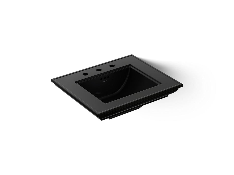 KOHLER K-29999-8 Memoirs 25" pedestal/console table bathroom sink, black black