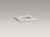 KOHLER K-3023 Kathryn 24" x 22" marble console tabletop with 8" widespread faucet holes and cut for K-2205-G/K-2210-G un