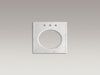 KOHLER K-3023 Kathryn 24" x 22" marble console tabletop with 8" widespread faucet holes and cut for K-2205-G/K-2210-G un