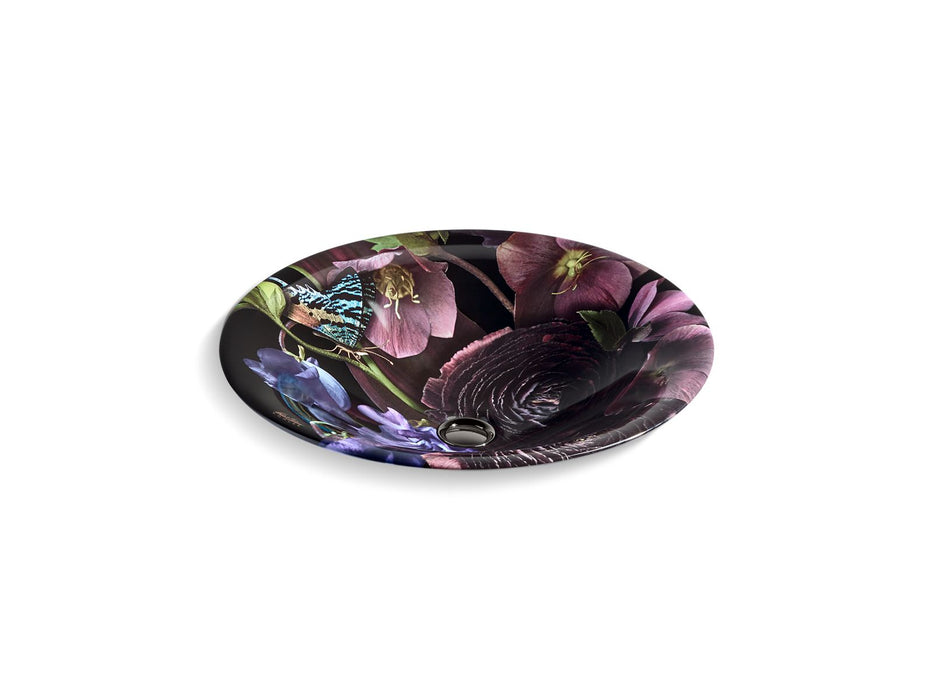 Kohler Dutchmaster 17-3/4" round drop-in bathroom sink, no overflow