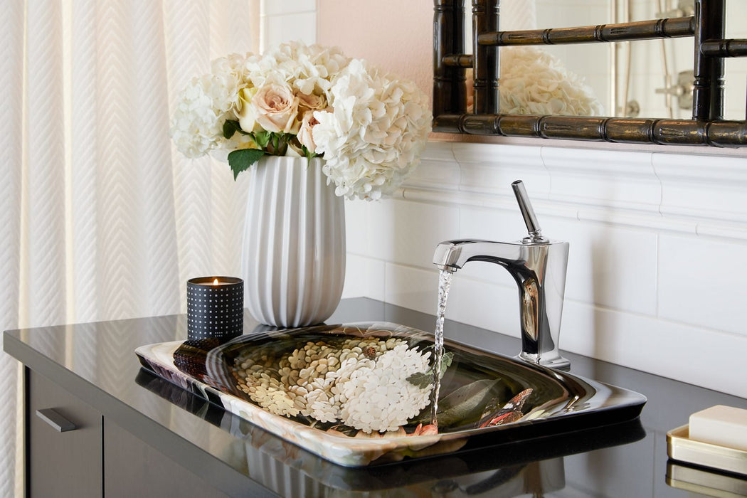 KOHLER K-30334-DM1 Dutchmaster 21-1/4" rectangular drop-in bathroom sink, no overflow