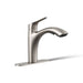 Kohler Rival Pull-out kitchen sink faucet with two-function sprayhead