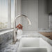 Kohler Rival Pull-down kitchen sink faucet with two-function sprayhead