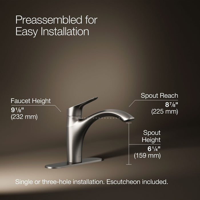 Kohler Rival Single-handle kitchen sink faucet