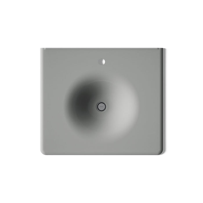 KOHLER K-3048-1 Iron/Impressions 25" Enameled cast iron vanity top with integrated round sink