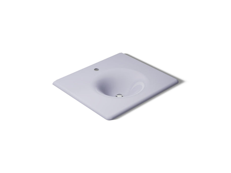 KOHLER K-3048-1 Iron/Impressions 25" Enameled cast iron vanity top with integrated round sink