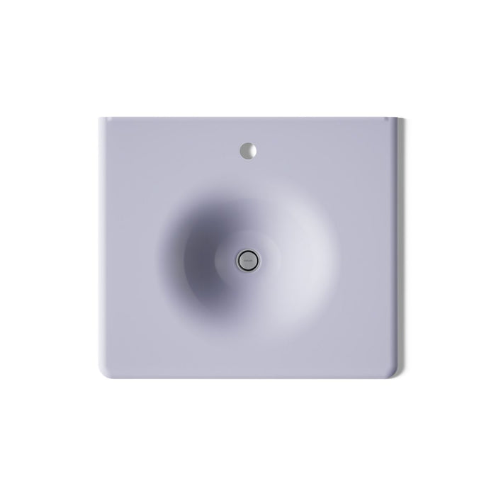 KOHLER K-3048-1 Iron/Impressions 25" Enameled cast iron vanity top with integrated round sink