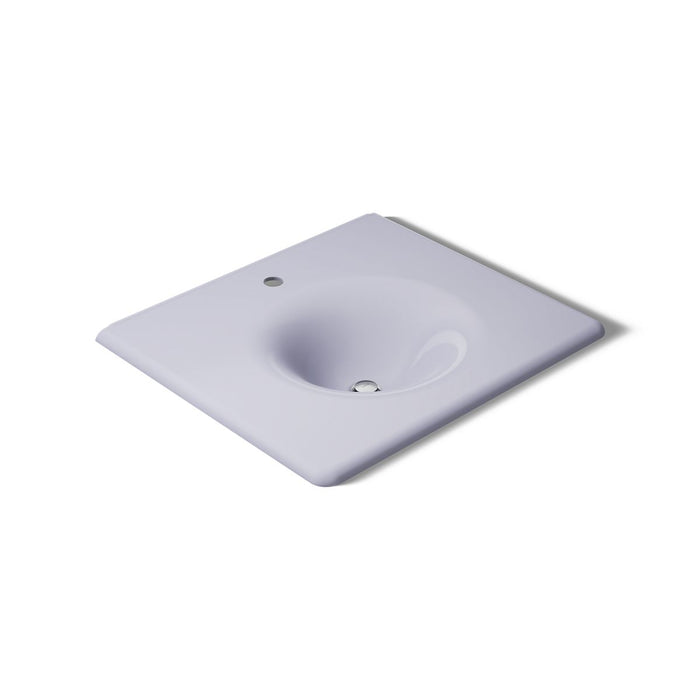 KOHLER K-3048-1 Iron/Impressions 25" Enameled cast iron vanity top with integrated round sink