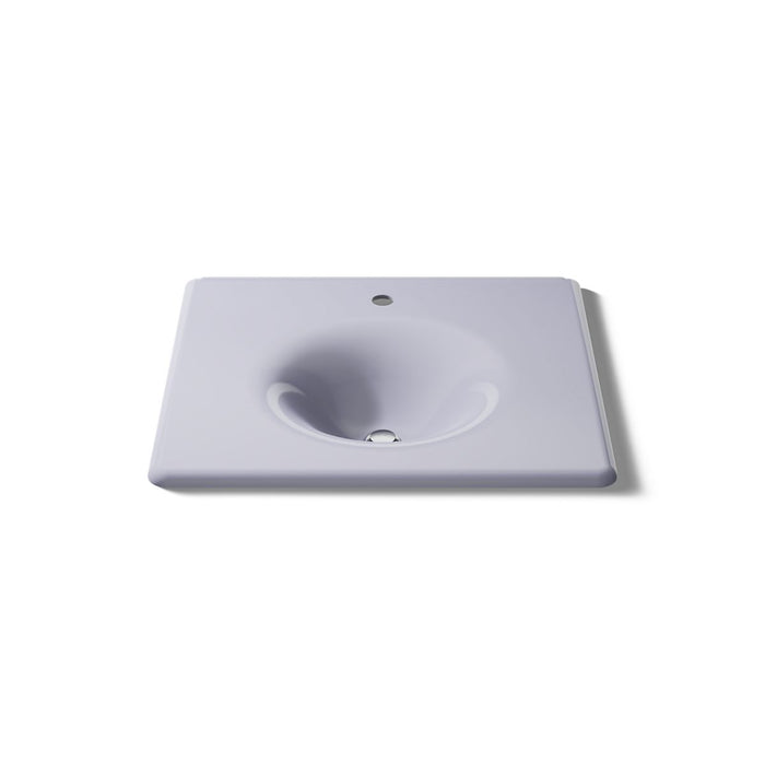 KOHLER K-3048-1 Iron/Impressions 25" Enameled cast iron vanity top with integrated round sink