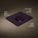 KOHLER K-3048-8 Iron/Impressions 25" Enameled cast iron vanity top with integrated round sink, black plum - view 3