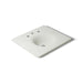 KOHLER K-3048-8 Iron/Impressions 25" Enameled cast iron vanity top with integrated round sink, dune - view 3