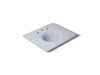 KOHLER K-3048-8 Iron/Impressions 25" Enameled cast iron vanity top with integrated round sink, lavender grey