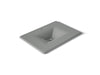 KOHLER K-3049-1 Iron/Impressions 31" Enameled cast iron vanity top with integrated rectangular sink, basalt