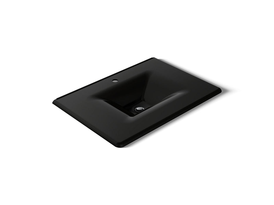 KOHLER K-3049-1 Iron/Impressions 31" Enameled cast iron vanity top with integrated rectangular sink