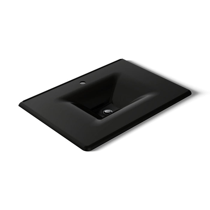 KOHLER K-3049-1 Iron/Impressions 31" Enameled cast iron vanity top with integrated rectangular sink