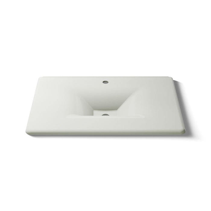 Kohler Iron/Impressions 31" Enameled cast iron vanity top with integrated rectangular sink