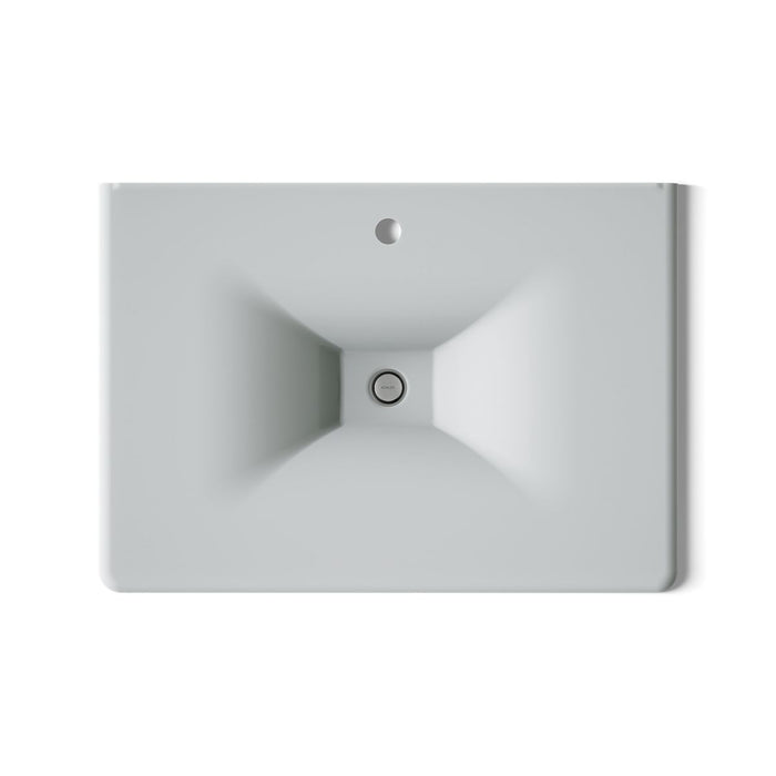KOHLER K-3049-1 Iron/Impressions 31" Enameled cast iron vanity top with integrated rectangular sink