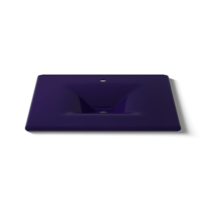 KOHLER K-3049-1 Iron/Impressions 31" Enameled cast iron vanity top with integrated rectangular sink