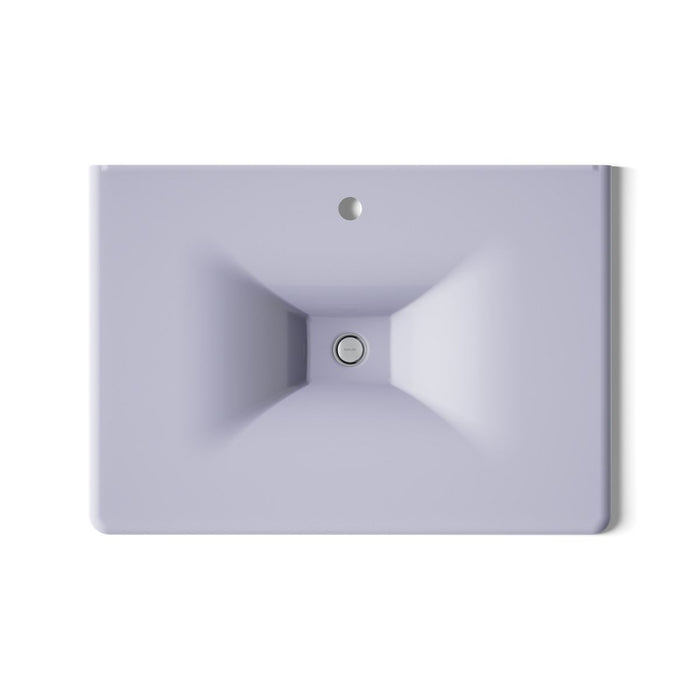 KOHLER K-3049-1 Iron/Impressions 31" Enameled cast iron vanity top with integrated rectangular sink, lavender grey - view 2