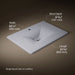 KOHLER K-3049-1 Iron/Impressions 31" Enameled cast iron vanity top with integrated rectangular sink, lavender grey - view 5