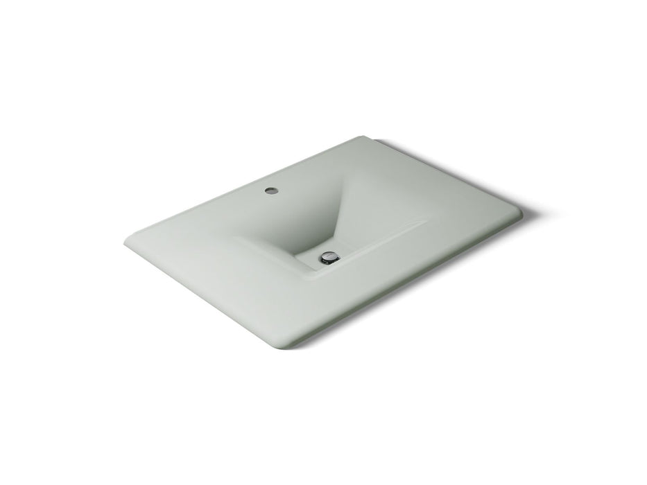 KOHLER K-3049-1 Iron/Impressions 31" Enameled cast iron vanity top with integrated rectangular sink