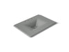 KOHLER K-3049-8 Iron/Impressions 31" Enameled cast iron vanity top with integrated rectangular sink, basalt