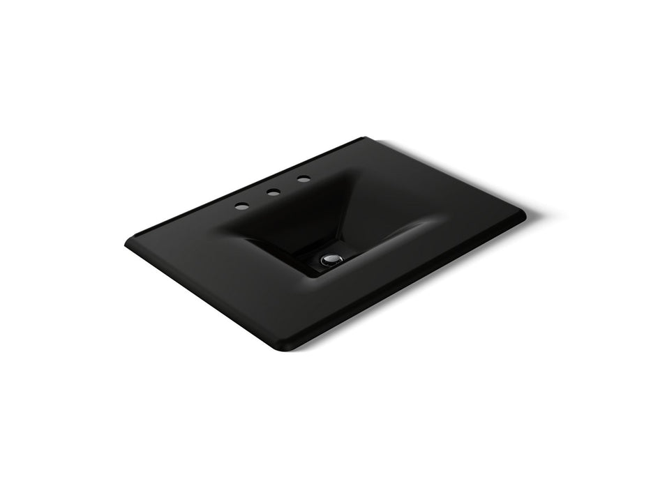 KOHLER K-3049-8 Iron/Impressions 31" Enameled cast iron vanity top with integrated rectangular sink