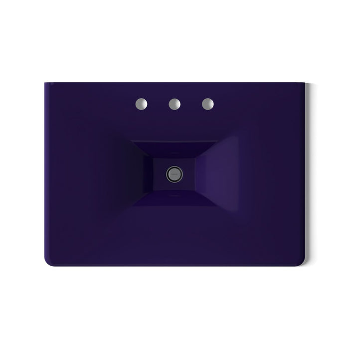 KOHLER K-3049-8 Iron/Impressions 31" Enameled cast iron vanity top with integrated rectangular sink