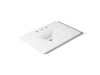 KOHLER K-3049-8 Iron/Impressions 31" Enameled cast iron vanity top with integrated rectangular sink