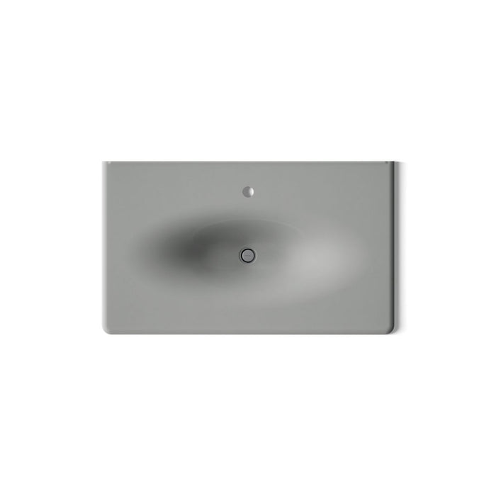 KOHLER K-3051-1 Iron/Impressions 37" Enameled cast iron vanity top with integrated oval sink