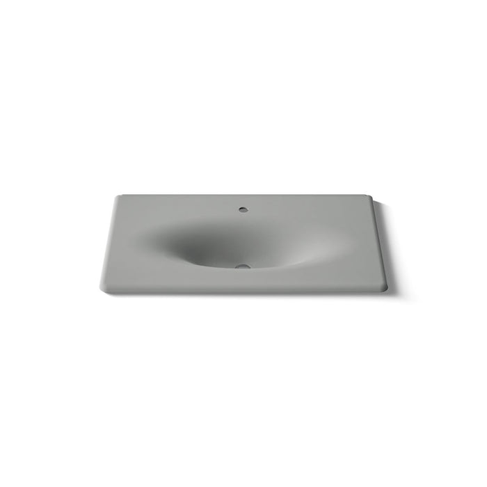KOHLER K-3051-1 Iron/Impressions 37" Enameled cast iron vanity top with integrated oval sink